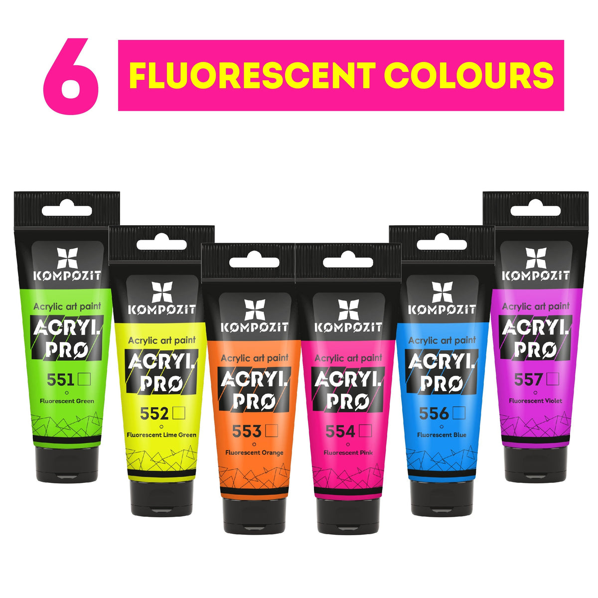 Vernice acrilica fluorescente ACRYL PRO ART Kompozit 75 ml