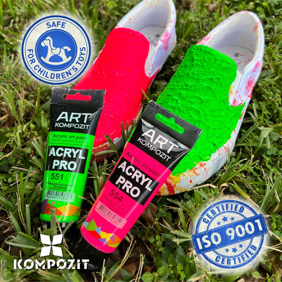 Colore acrilico fluorescente Kompozit ACRYL PRO ART 75 ml – immagine 8
