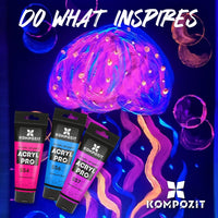 Colore acrilico fluorescente Kompozit ACRYL PRO ART 75 ml – immagine 10