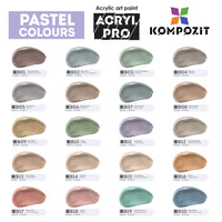 Colore acrilico pastello Kompozit ACRYL PRO ART 75 ml – immagine 3