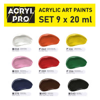 Set colori acrilici Kompozit ACRYL PRO 9 × 20 ml – immagine 2