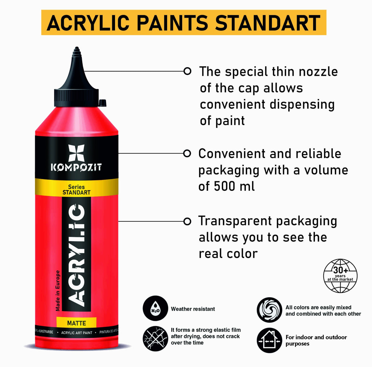 Vernice acrilica STANDART Kompozit