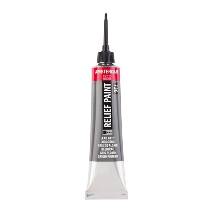Contour AMSTERDAM Relief Paint 20 ml – olovena griggio