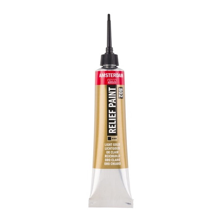 Contour AMSTERDAM Relief Paint 20 ml – chiaro oro