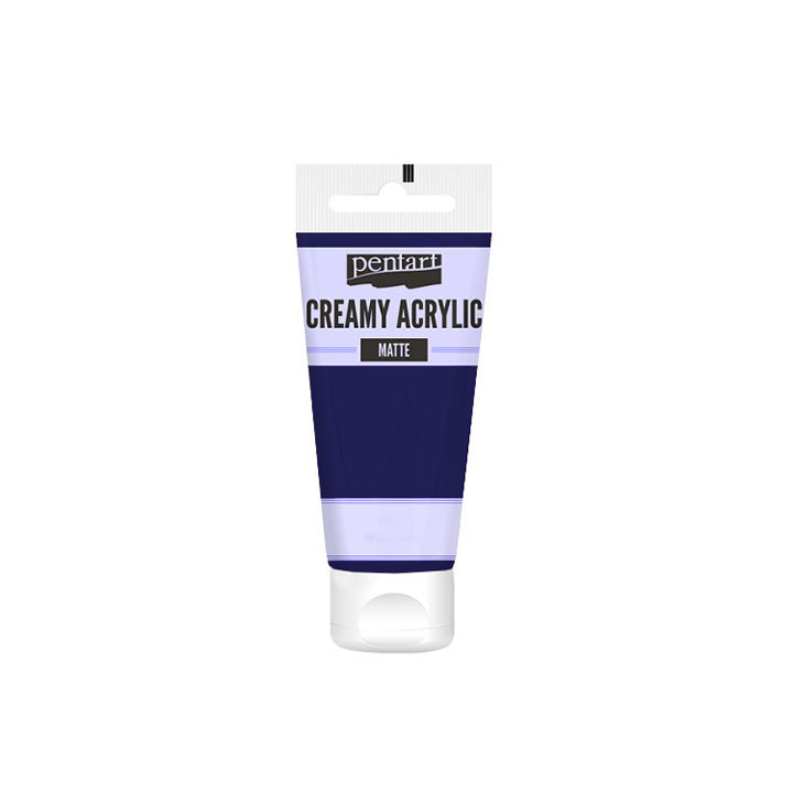Colore acrilico cremoso opaco Pentart 60 ml – Dark Blue