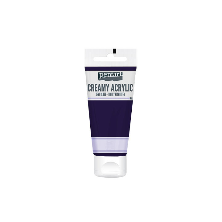 Colore acrilico cremoso semilucido Pentart 60 ml – Eggplant
