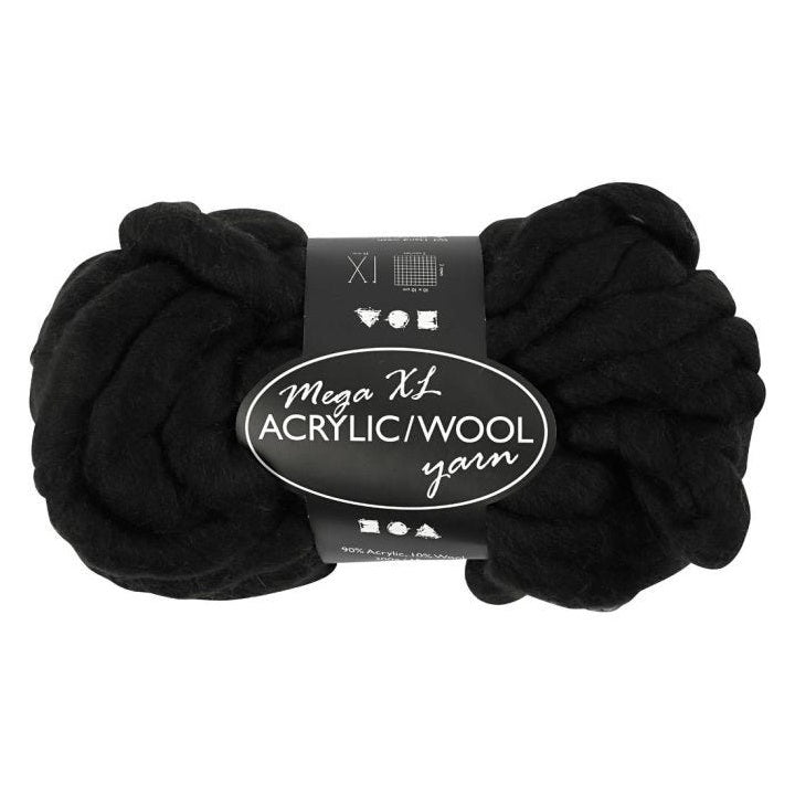 Lana - massiccia 300 g | diverse tonalità - nero