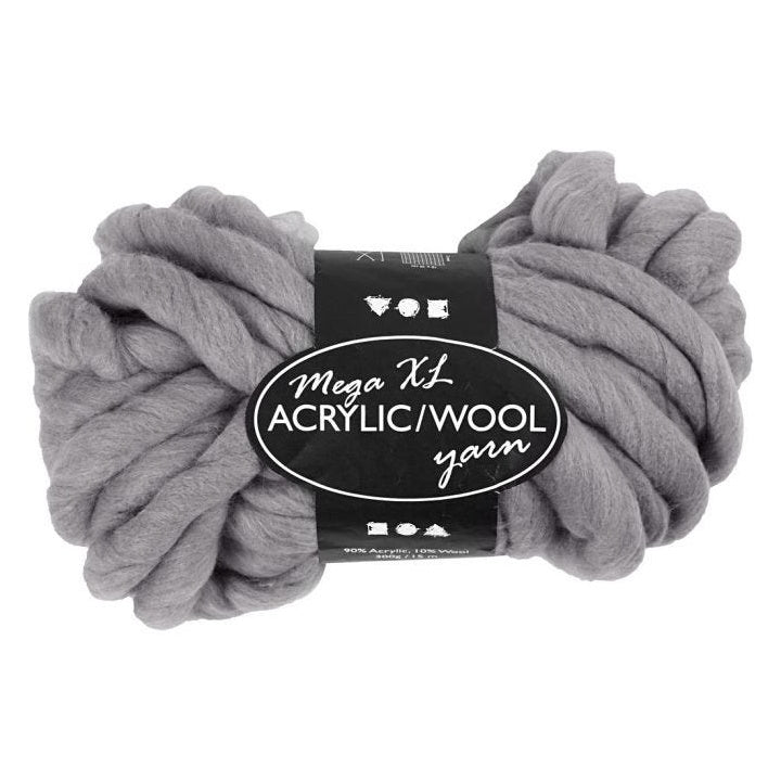 Lana - massiccia 300 g | diverse tonalità - grigio