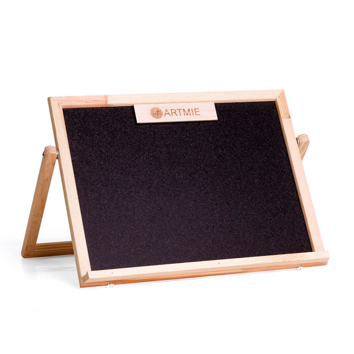 Lavagna bifacciale magnetica per bambini ARTMIE con supporto 30 x 40 cm