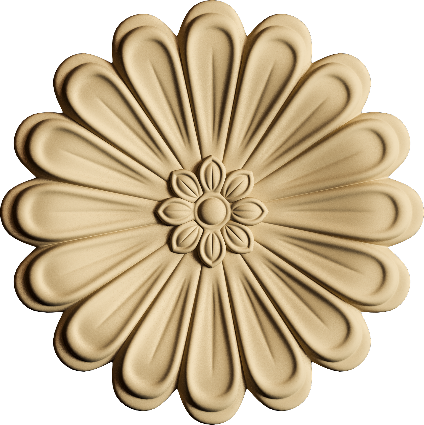 Legno flessibile Pentart RZ 0970 sfera floreale 7 cm
