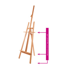 Cavalletto da pittura MABEF Basic tipo A in faggio versione economica