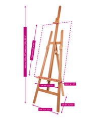 MABEF Basic cavalletto per pittura tipo A in faggio