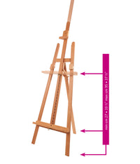 MABEF Basic cavalletto per pittura tipo A in faggio