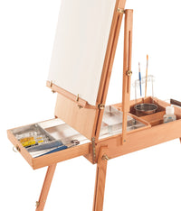 Mabef cavalletto a cassetta per pittura in legno di faggio