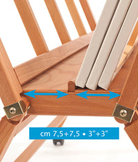 MABEF M/40 Portalistini grande pieghevole su ruote per stampe e disegni