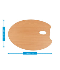 Mabef tavolozza per pittura ovale in legno 30 x 40 cm