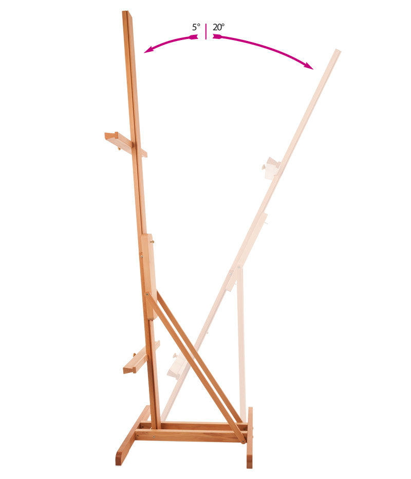 MABEF Universal cavalletto da pittura trasformabile in legno di faggio