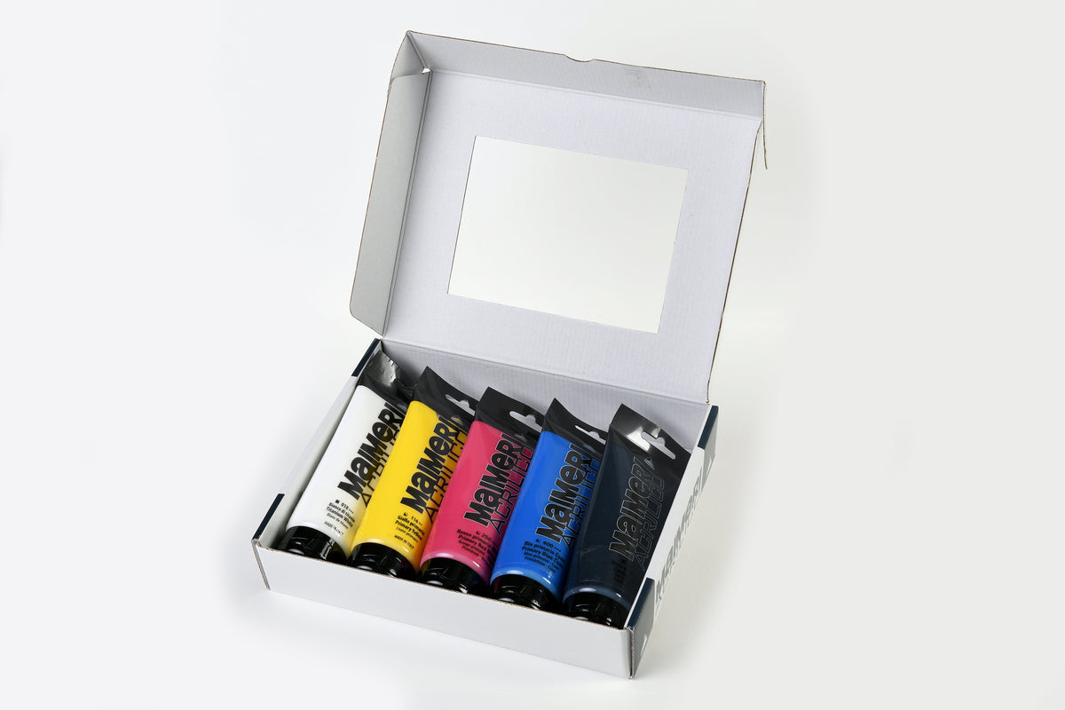 Maimeri Acrilico set di colori acrilici Primary 200 ml