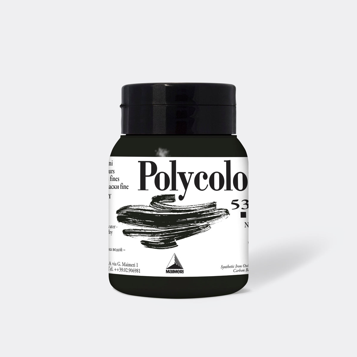 Colore acrilico fine MAIMERI Polycolor 500 ml – Nero
