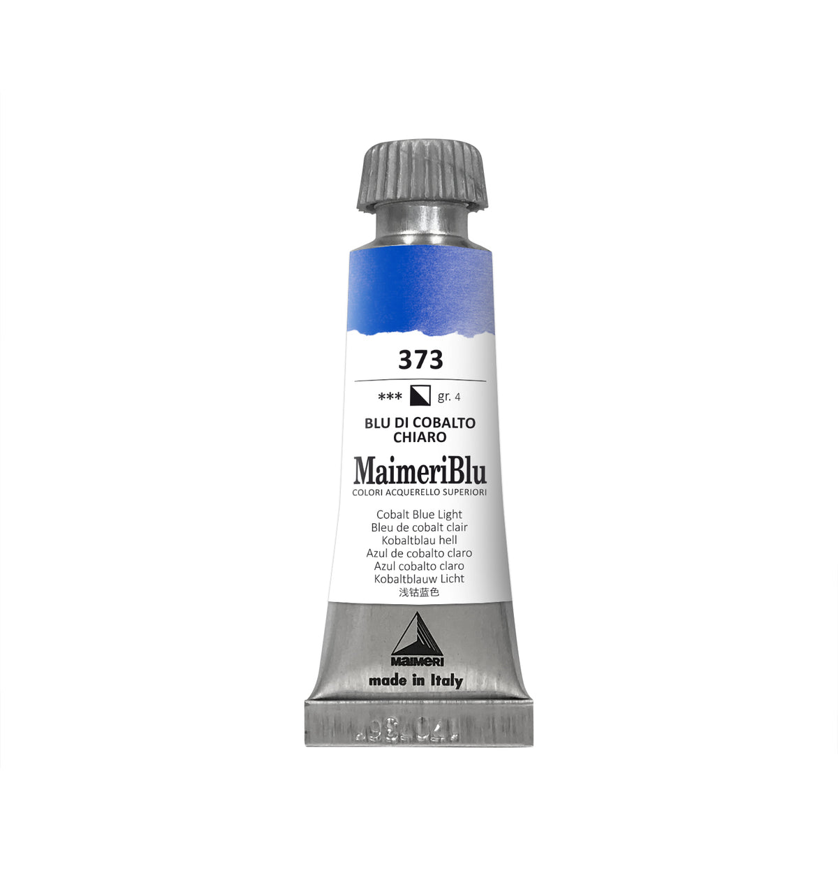Colore ad acquerello professionale MAIMERI Maimeri Blu 12 ml – Blu cobalto chiaro