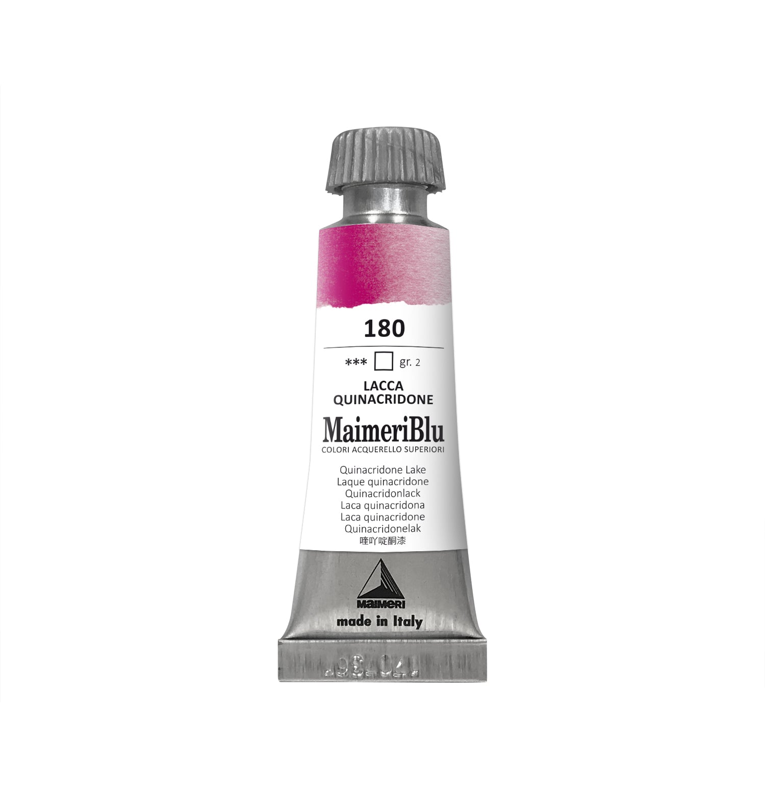 Colore ad acquerello professionale MAIMERI Maimeri Blu 12 ml – Lacca di chinacridone