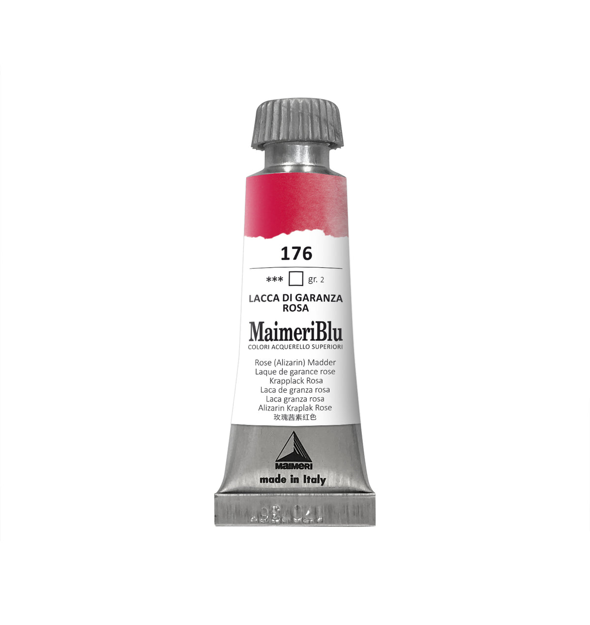 Colore ad acquerello professionale MAIMERI Maimeri Blu 12 ml – Rosa Garanza Alizarina