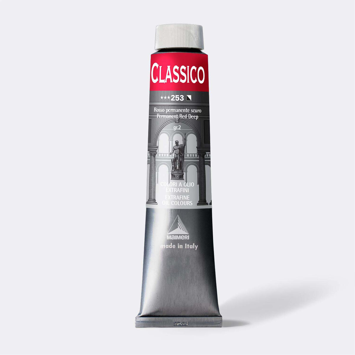 Colore a olio fine Maimeri Classico 200 ml – Rosso Permanente Scuro