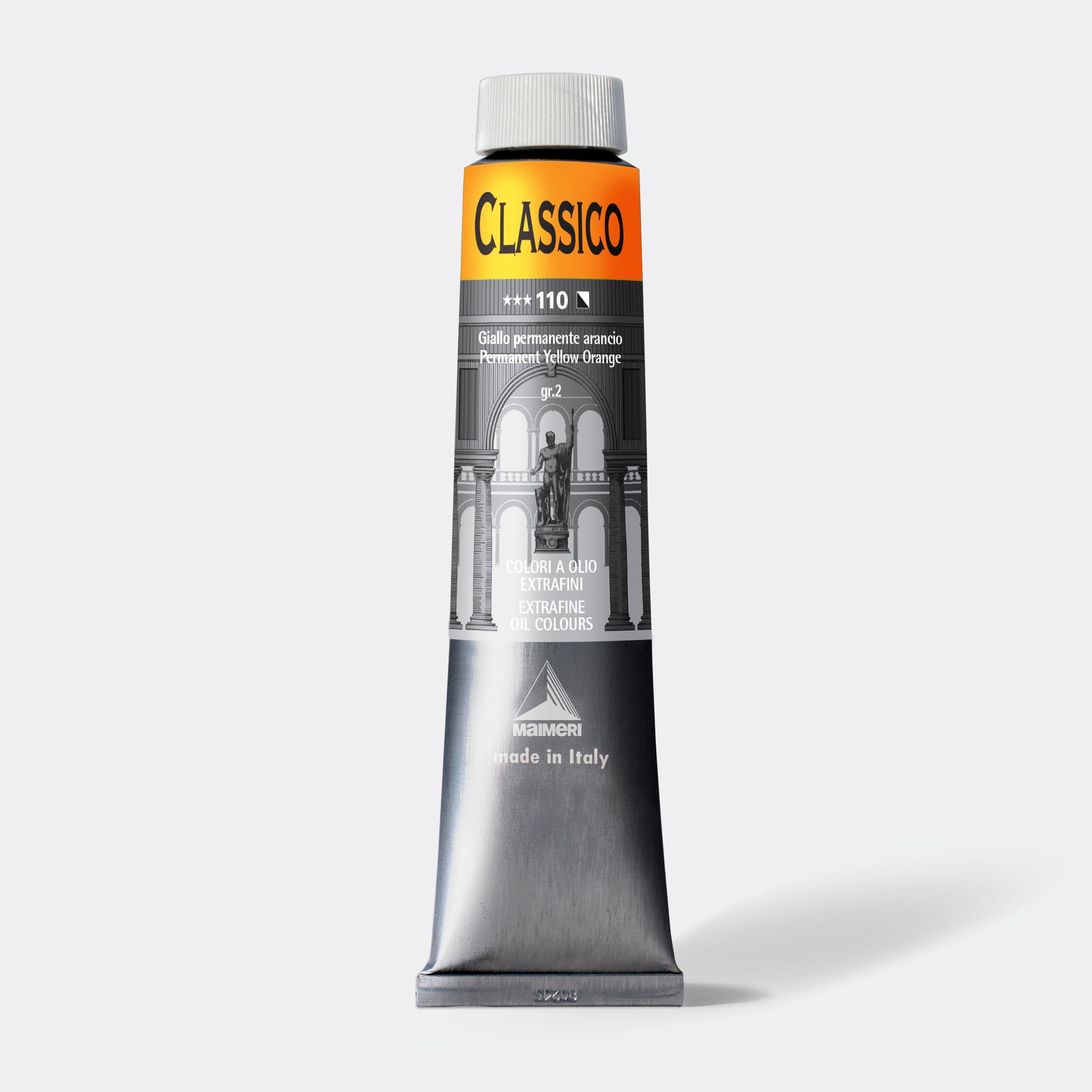 Colore a olio fine Maimeri Classico 200 ml – Giallo arancio permanente