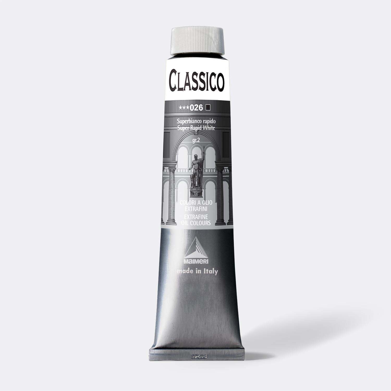 Colore a olio fine Maimeri Classico 200 ml – Bianco Super Rapido