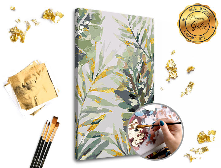 Dipingere con i numeri PREMIUM GOLD | Nella foresta pluviale - Nella foresta pluviale