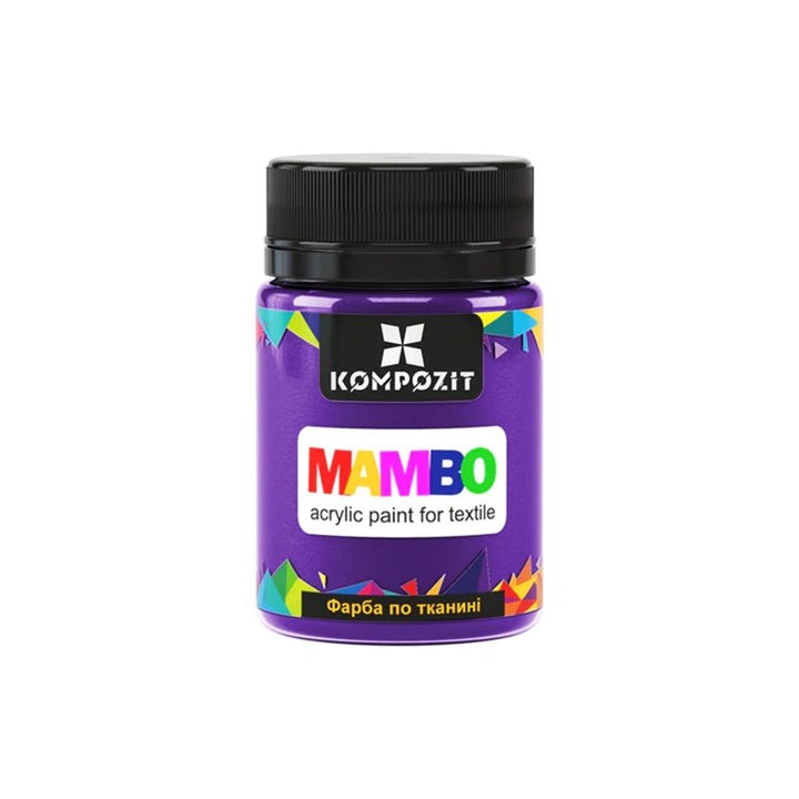 MAMBO Vernice acrilica per tessuti e pelle 50ml | Varie tonalità