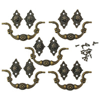 Manico in metallo colore bronzo 90x39 mm - 5 pezzi | vari tipi