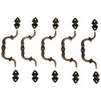 Manico in metallo colore bronzo 90x39 mm - 5 pezzi | vari tipi