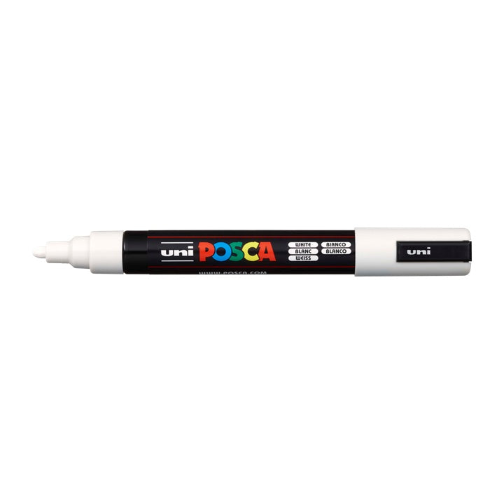 Marcatore UNI POSCA PC-5M 1.8 - 2.5 MM | diverse tonalità - bianco (1)