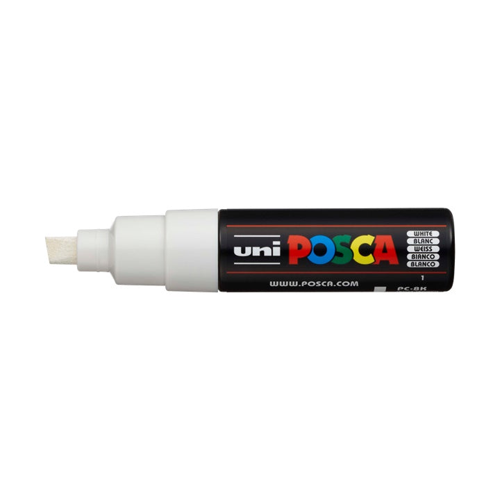 Marcatore UNI POSCA PC-8K 8 MM | diverse tonalità - bianco (1)