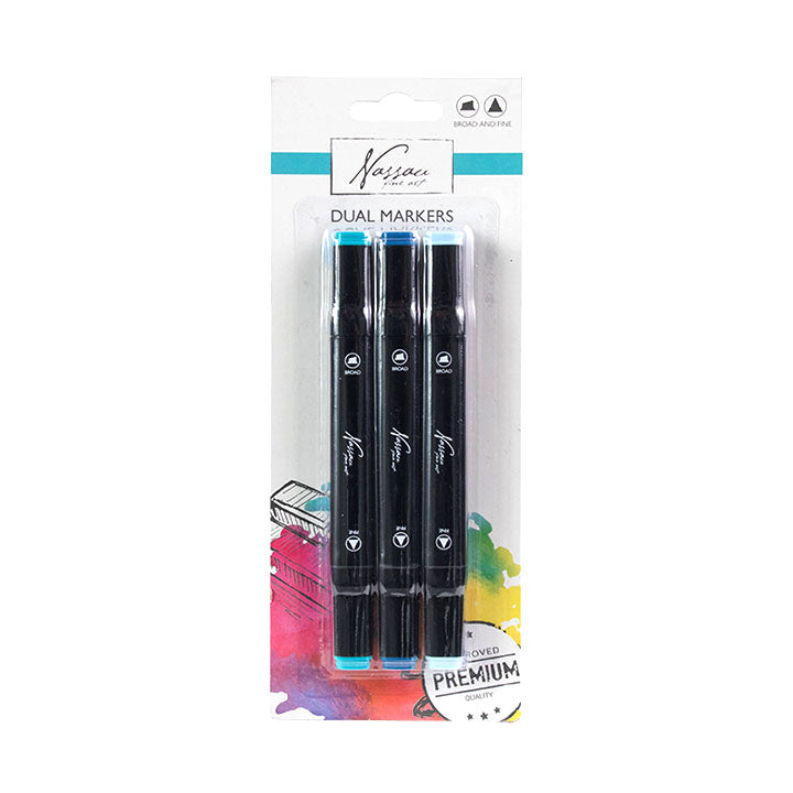 Marcatori a doppia faccia DUAL Nassau Fine Art | vari colori