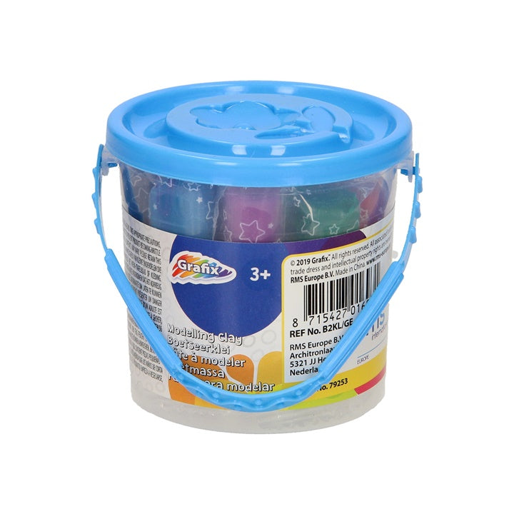Massa per modellismo per bambini Grafix 12 pezzi | colori diversi