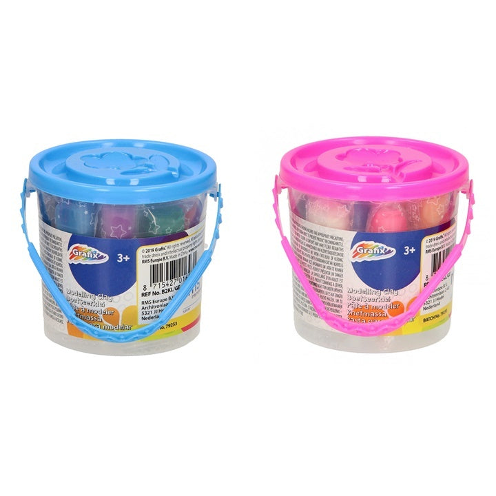 Massa per modellismo per bambini Grafix 12 pezzi | colori diversi
