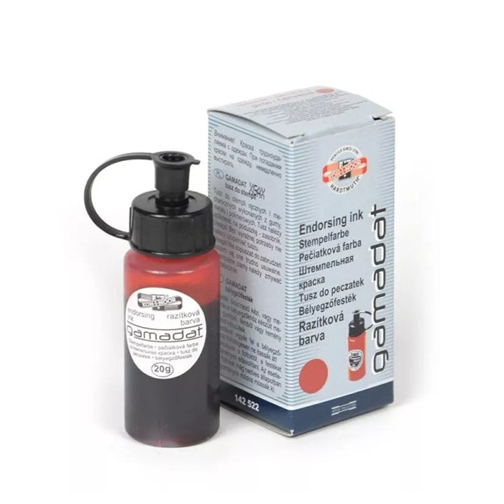 Inchiostro per timbri Gamadat 20g – Rosso