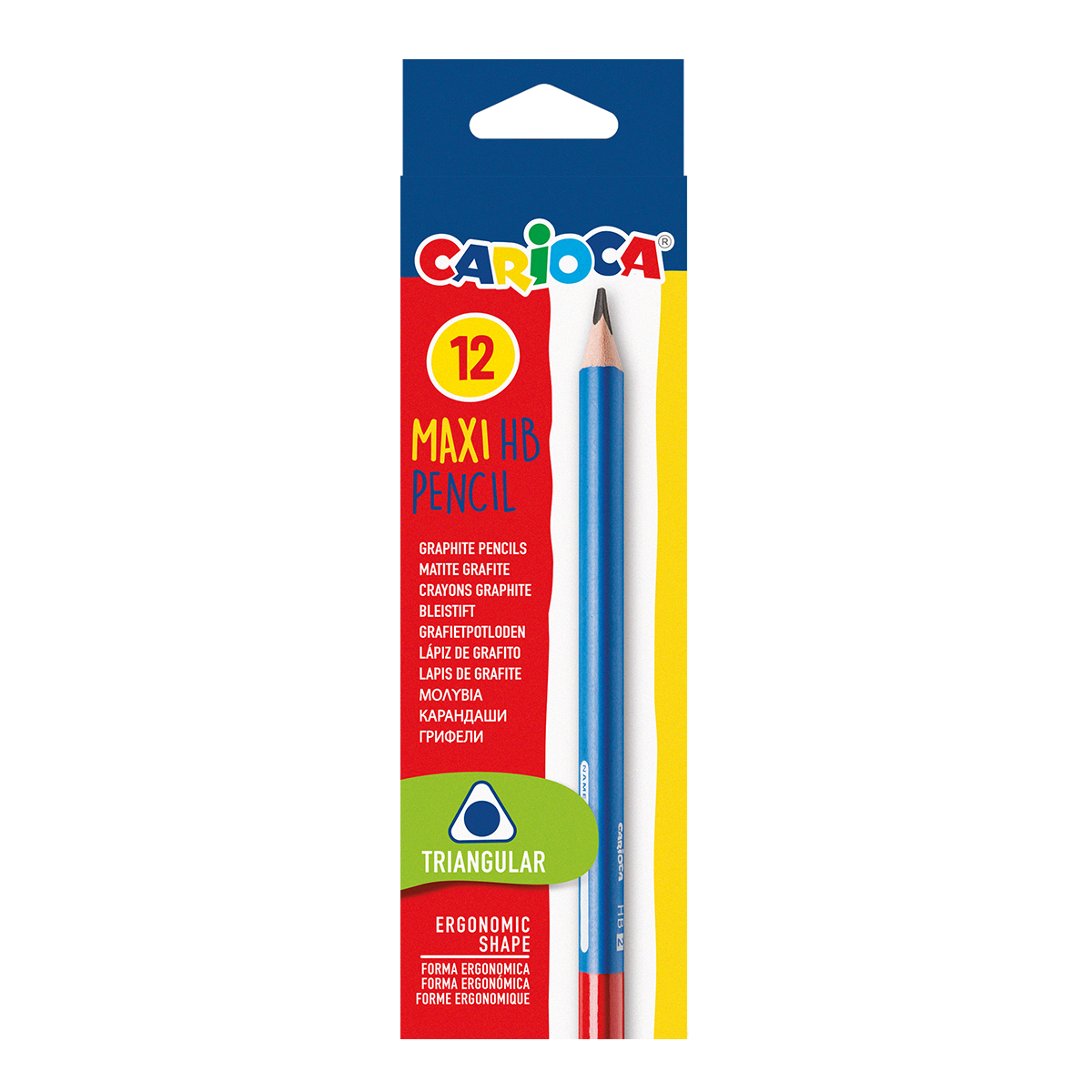 Matita triangolare Carioca HB Maxi