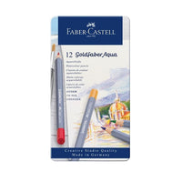 Matite colorate acquerellabili Goldfaber Aqua - conf. metallo da 12