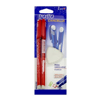 Penna cancellabile Tratto CANCELLIK Red / set 2 pezzi   gomma | colori diversi - Red/set 2 pezzi + gomma