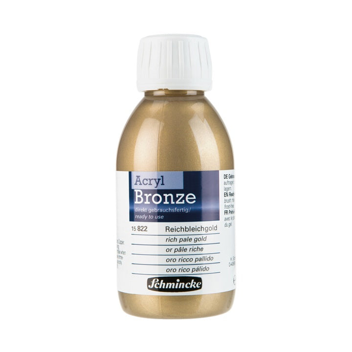 Bronzo metallizzato Acryl-Bronze Schmincke 150 ml – 822 oro chiaro ricco