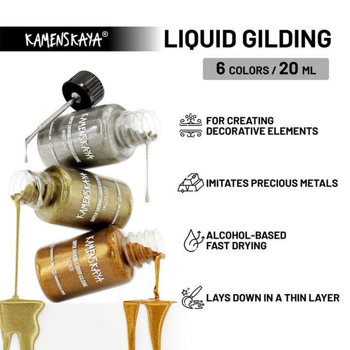 Metalli liquidi per doratura KAMENSKAYA 20 ml | diverse tonalità