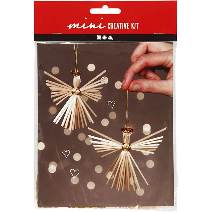 Mini set creativo angioletti di paglia — immagine 1