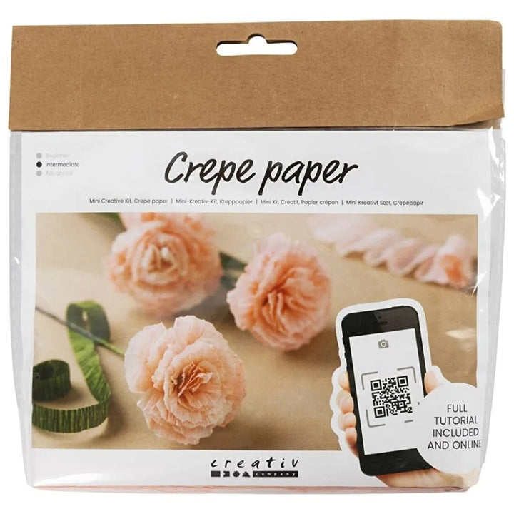 Mini set creativo | Garofani di carta crespa