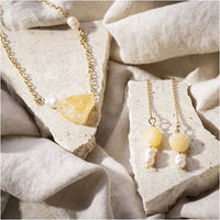 Mini set per la creazione di gioielli creativi - Collana e orecchini di calcite