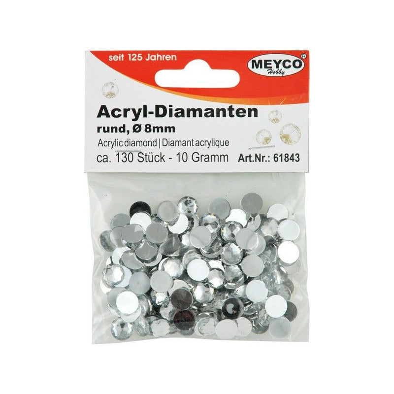 Diamante acrilico | sceglie confezione – 8 mm (130 ks)