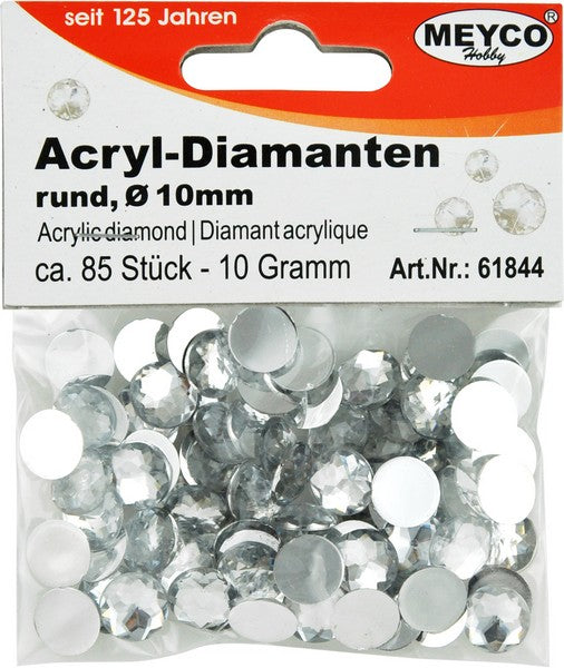 Diamante acrilico | sceglie confezione – 10 mm (85 ks)