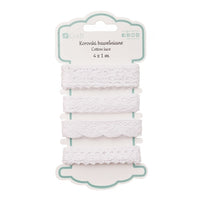 Nastro decorativo 4 pezzi – bianco